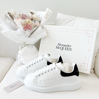 { T&S } Alexander McQueen 皮革黑尾 厚底小白鞋 亞歷山大麥昆 國外代購