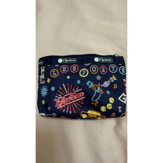 Lesportsac 梯型雙層化妝包外出小包