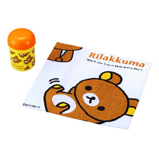 日本製 Rilakkuma 拉拉熊 麵包超人 手帕收納盒組 毛巾罐