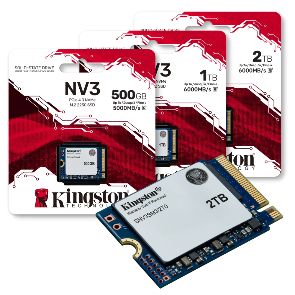 金士頓 Kingston NV3 PCIe 4.0 NVMe M2 2300 SSD 固態硬碟 500G 1TB 2TB