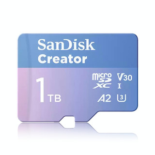 SanDisk Creator 256G 512G 1TB microSDXC A2 V30 U3 專業級效能 記憶卡