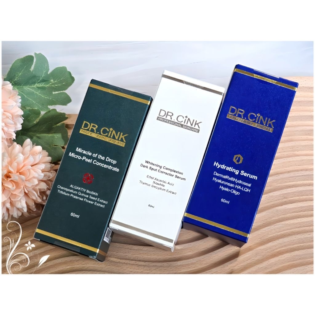DR.CINK 達特聖克 大藍 大綠 大白 水微晶長效鎖水 一滴奇肌藜麥煥膚 美白色修淡斑精華液60ml