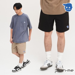 plain-me [小P社長尼龍抽繩] 休閒褲 短褲 褲子 運動褲 防潑水 [PLN1716]