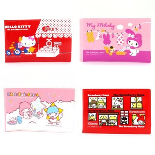 asdfkitty*KITTY草莓新聞 拍立得相片收納冊 相簿 卡片收藏夾 名片簿-美樂蒂.雙子星-2011年絕版商品