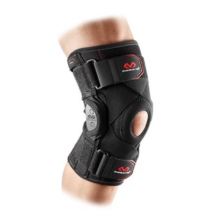 【全能MAX】Mcdavid 麥大衛 429X 交叉式綁帶多軸心鉸鏈護膝 黑色 一入