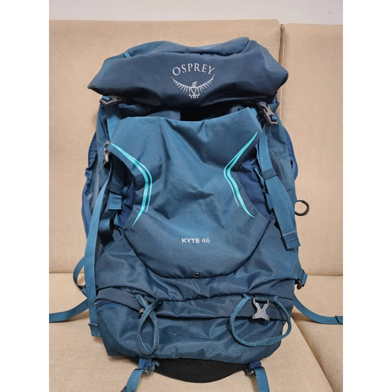 二手9成9新【Osprey】46L冰湖綠 女S/M登山背包