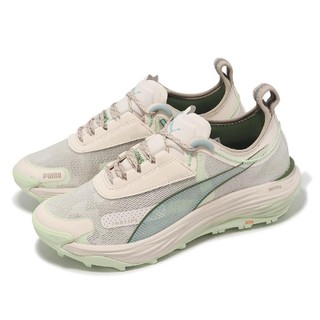 PUMA 慢跑鞋 氮氣跑鞋 米白綠 戶外 Voyage NITRO 3 Wn 女 37774609