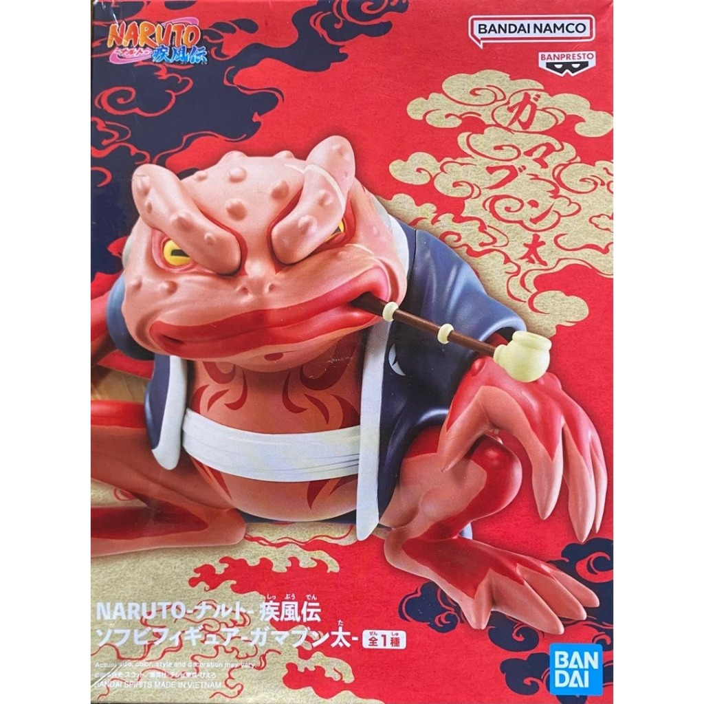 全新現貨 BANPRESTO 火影忍者 疾風傳 蛤蟆文太 通靈之術 鳴人 景品 軟膠公仔