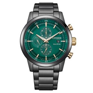 CITIZEN 星辰 Chronograph系列 三眼光動能計時腕錶 -(CA0746-85X)