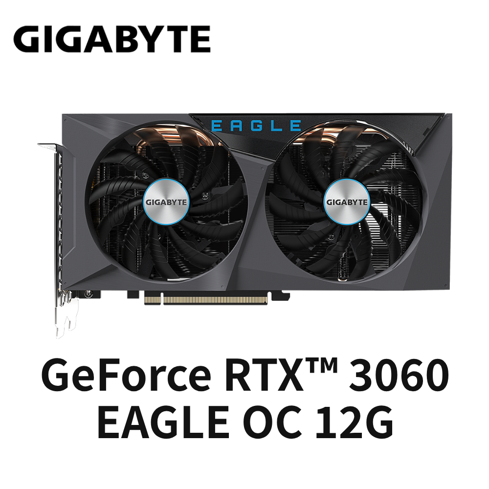 技嘉 GIGABYTE GeForce RTX™ 3060 EAGLE OC 12G 顯示卡 二手