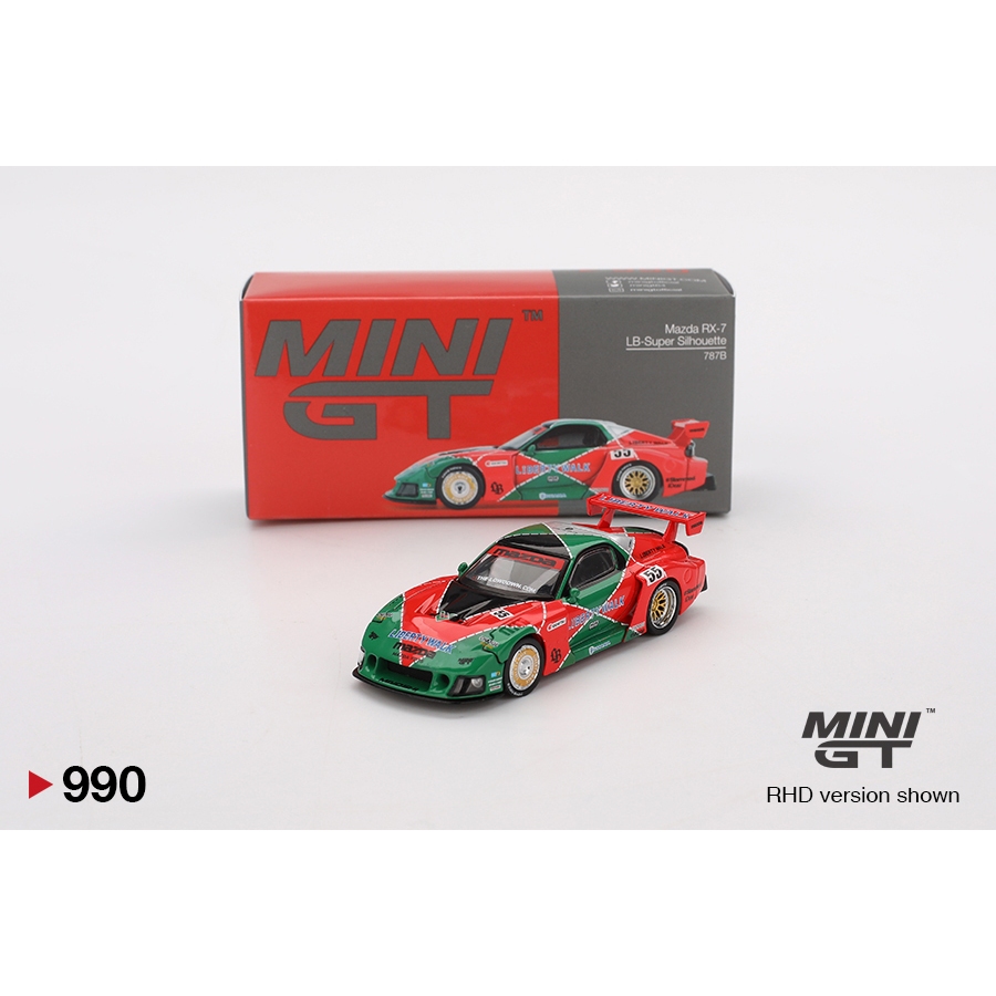 <阿爾法>MINI GT No.990 Mazda RX-7 LB-Super Silhouette 787B