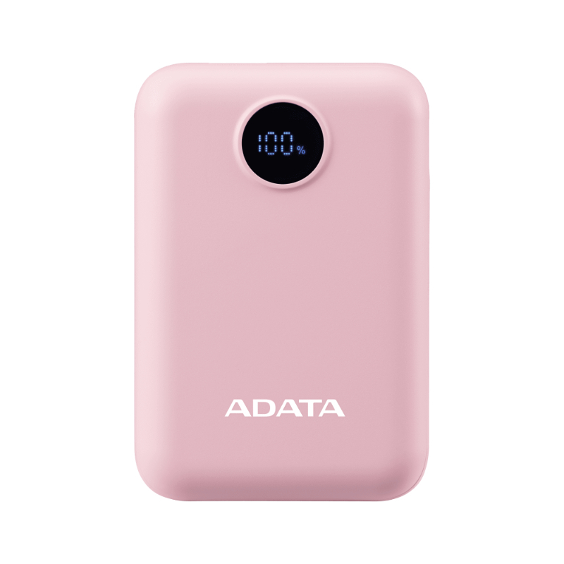蝦皮隔日到貨 ADATA威剛 C100D PD/QC快充 行動電源 10000mAh-粉 墊腳石購物網