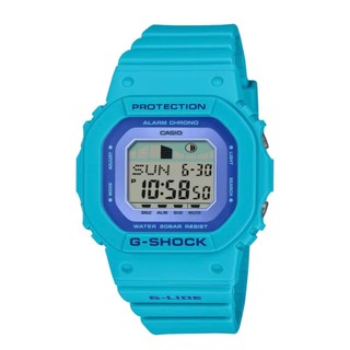 CASIO卡西歐 G-SHOCK系列 夏威夷花卉衝浪款多功能方型電子錶 200米防水 兩色 GLX-S5610