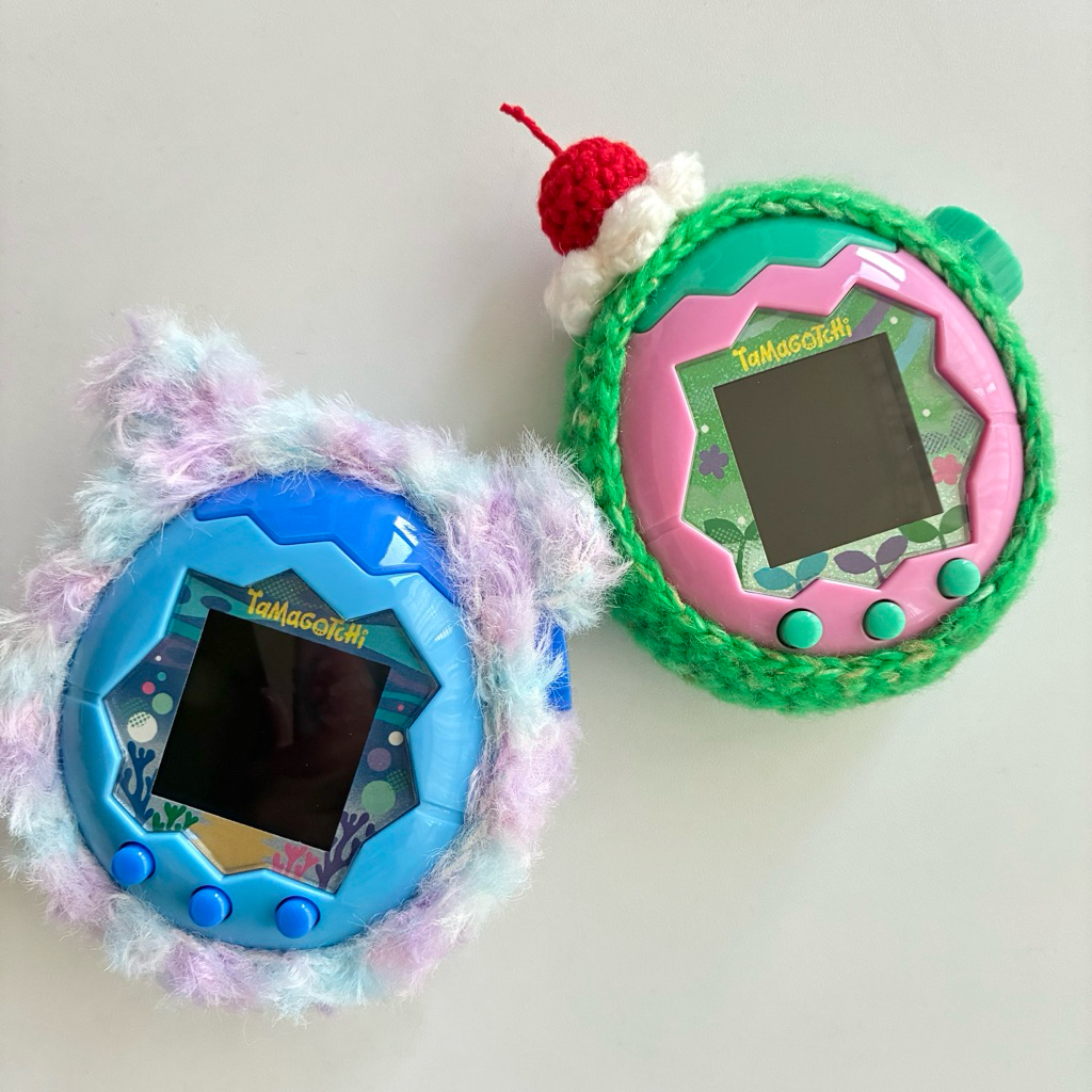 手工製 毛線保護套 粉彩 Tamagotchi paradise 塔麻可吉 樂園 電子雞 塔麻歌子 保護套