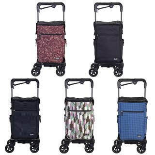 【Rollker羅克】購物車 購物推車 買菜車 手推車 伸縮袋 增大容量 旅行推車 柺杖車 防潑水(NO.07SB)