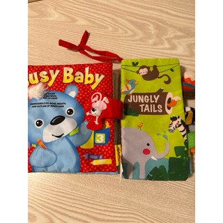 英文布書2本Jungly Tails小牛津，Busy baby Softplay