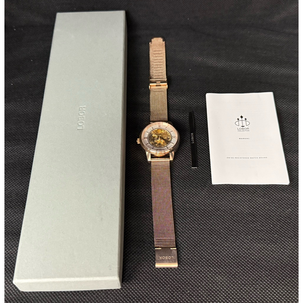 Lobor 玫瑰金手錶機械錶