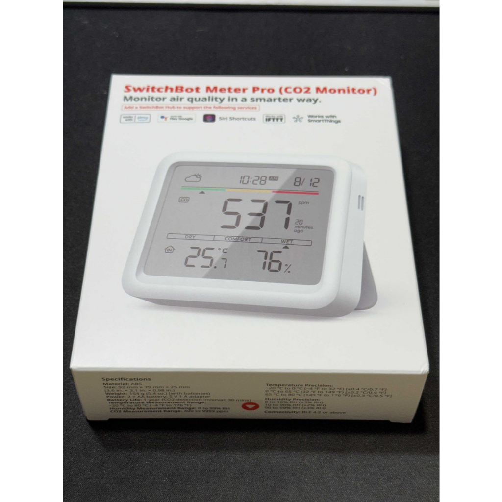 SwitchBot Meter Pro CO2 溫溼度感測器。超便宜