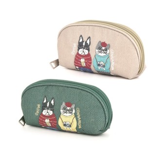 【Kusuguru Japan】日本眼鏡貓 眼鏡包 小物袋 Animal Mode旅行伴侶 多功能收納眼鏡盒 筆袋