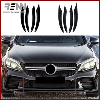 適用於【賓士BENZ C級 C180L C260L C300L 19款新C級】霧燈飾條AMG風刀前槓風刀外觀改裝