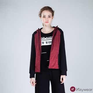 【KeyWear 奇威名品】運動風拼色長袖夾克外套(共2色)