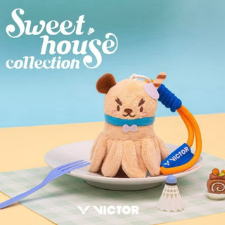VICTOR勝利 Sweet House 甜點造型 羽球 絨毛吊飾 -巧克力布朗尼
