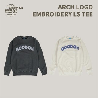 優惠劵多到用不完!!【Good On】ARCH LOGO EMBROIDERY LS TEE (213TS004)