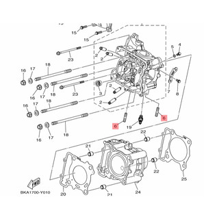 XMAX X-MAX 300 排氣管接頭螺絲 雙頭螺絲 雙頭螺栓 95612-08620