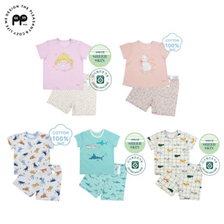 【費雪絲】現貨 | 韓國PPIPPILONG-兒童居家服 韓國兒童睡衣套裝（ 甜點女孩/精靈小貓/格子汽車/鯊魚世界）