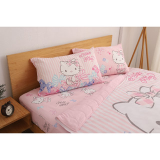 三麗鷗 Hello Kitty 緞帶系列 床包組 四季被 [正版授權]