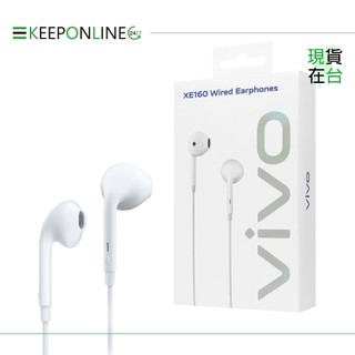 VIVO 台灣原廠 Type-C 半入耳式耳機 一鍵線控 - 白【XE160】盒裝