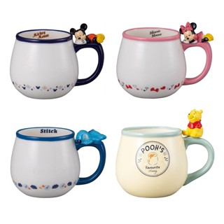 【 日本 sunart 】 Disney 迪士尼 杯緣子 馬克杯 咖啡杯 茶杯 米奇 米妮 史迪奇 小熊維尼 母親節禮物