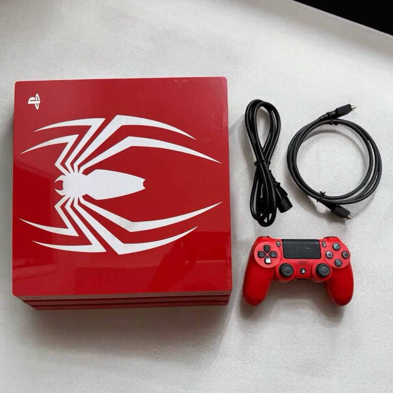 PS4 Pro 7117B 1TB 蜘蛛人限定版 功能完好、無故障 支援4K畫質 原廠手把 非PS5 非Slim 特仕版
