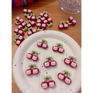 櫻桃豬⭐️DIY手作 樹脂食玩 定製食玩 模擬食玩 食物模型 手作飾品 奶油膠