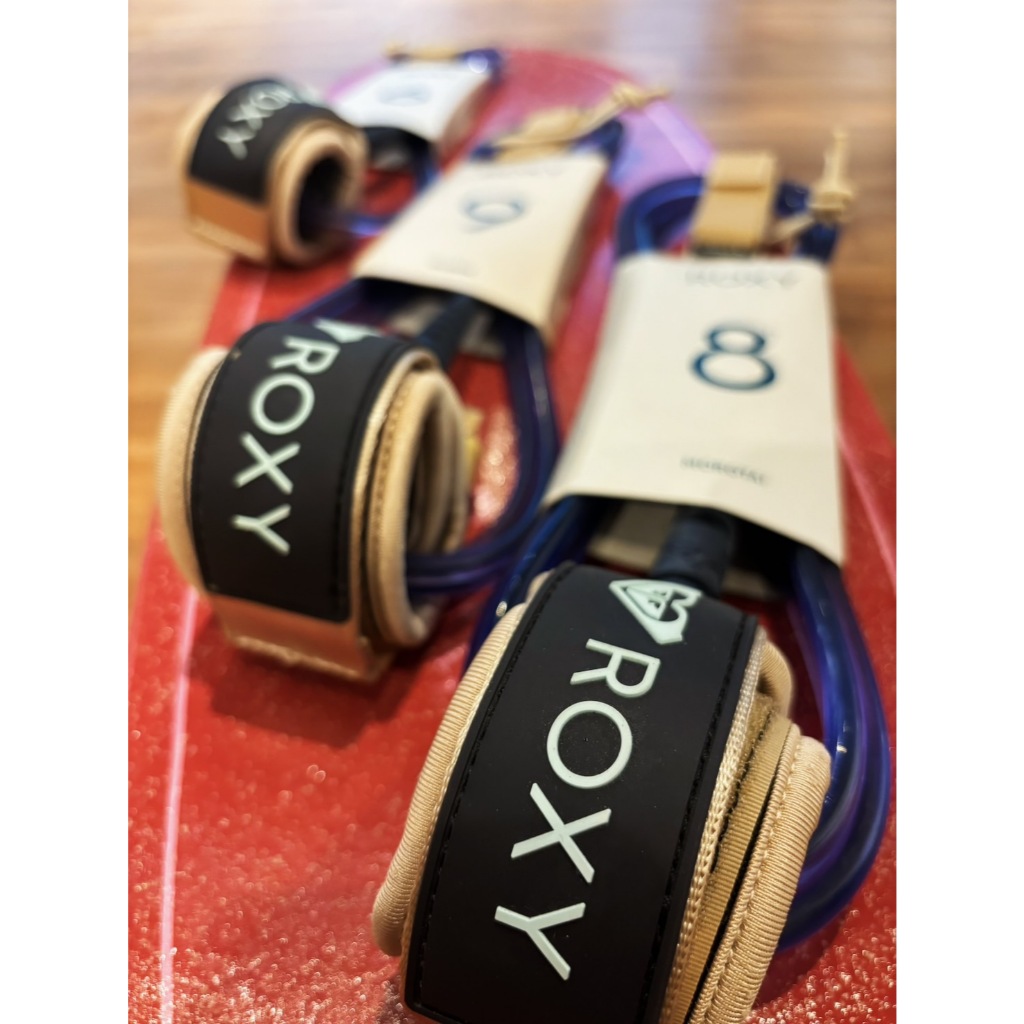 (現貨) 腳繩 ROXY 6呎-9呎 LEASH 衝浪專業腳繩 長板 短板 衝浪板 衝浪 SURFBOARD