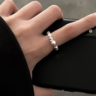 碎銀子巴洛克珍珠戒指💍法式小眾指環碎銀戒指飾品 / ete agete VA Dahlia Les Néréides