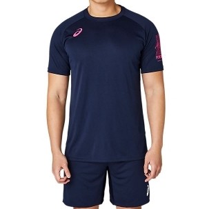 亞瑟士 ASICS 短袖上衣 男女中性款 日本版 排球上衣 2053A191-400
