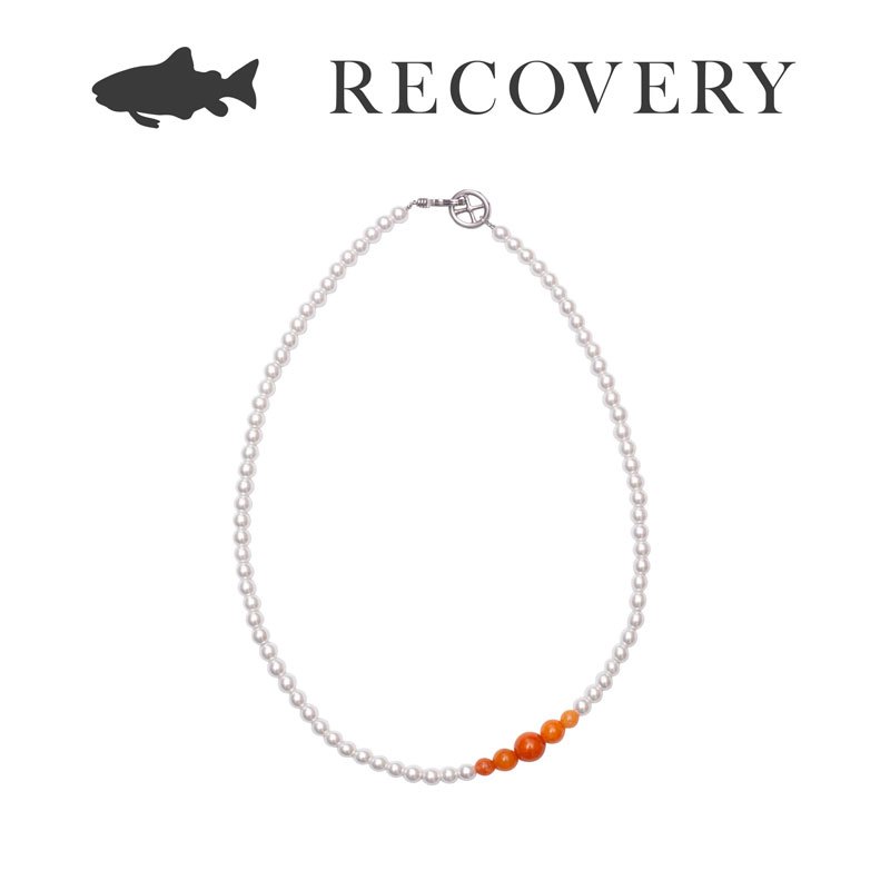 JKS AGILITY x RECOVERY R-NE156 ROE-ll 珍珠漸變鮭魚卵 項鍊 (不鏽鋼) 化學原宿