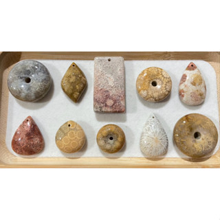 天然珊瑚玉水滴方牌無事牌平安扣麵包扣精品吊墜 | 綠果翡翠·珊瑚玉