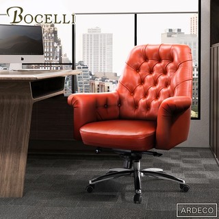 BOCELLI｜ARDECO文藝復興中背辦公椅(義大利牛皮)｜兩色｜牛皮辦公椅｜主管椅|原價29800特價22800