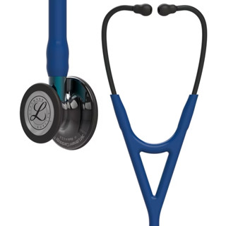 【3M】Littmann 心臟科第四代 6202,海軍藍色管/高光煙燻黑聽頭/藍色金屬杆(美國製造 聽診器權威)