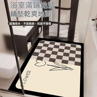 加厚矽藻土地墊 廚房地墊 浴室腳踏墊 矽藻泥吸水軟墊 腳踏墊 珪藻土地墊 浴室防滑墊 玄關地墊 浴室地墊吸水地墊防水地墊
