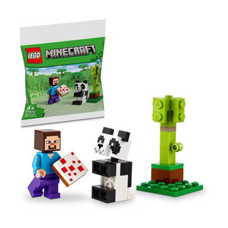 ［小一］樂高 LEGO Minecraft 30672 Steve and Baby Panda