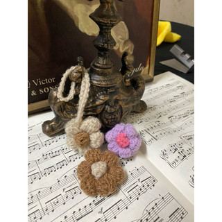 花朵吊飾手工編織Flowers Crochet