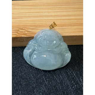 緬甸玉A貨翡翠雕件（彌勒佛）吊墜 -s319