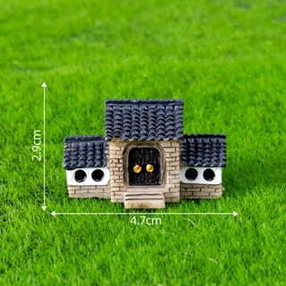 🌻多樂🌻園藝微景觀擺件中式城門 古城門 中式牌樓房屋建築模型 苔蘚多肉植物造景盆栽裝飾