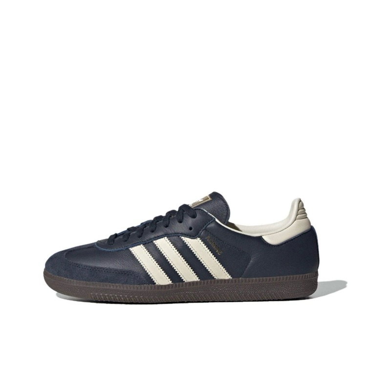 Adidas Samba OG  休閒鞋 經典 復古皮革麂皮 金標 藏青 午夜藍 ID2056