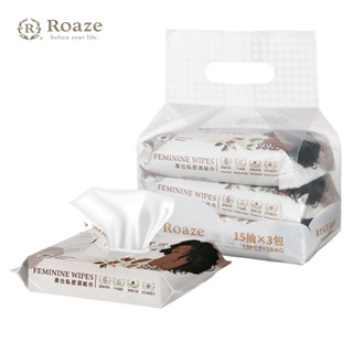 【柔仕 Roaze 柔仕私密濕紙巾 15抽X3包 (串)】