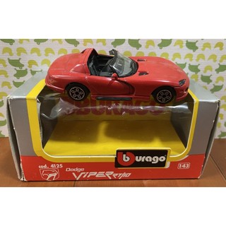 1/43 Bburago Dodge Viper RT10 price 道奇蝰蛇 (紅色)
