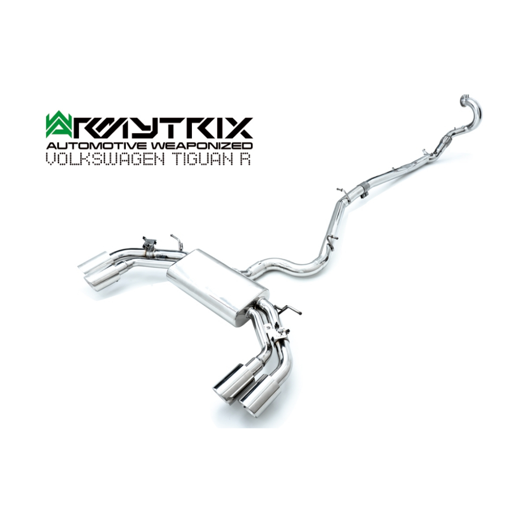 CR 成瑞國際 ARMYTRIX 21+ VW Tiguan R EVO4 全段 中尾段排氣 閥門 當派 實體店家安裝